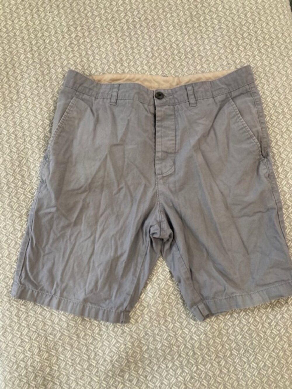 Men's Gray Blue Shorts Size 30